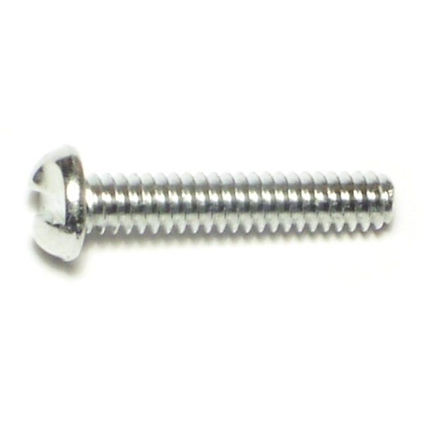 Midwest Fastener #10-24 x 1 in Slotted Round Machine Screw, Zinc Plated Steel, 20 PK 70951 - main